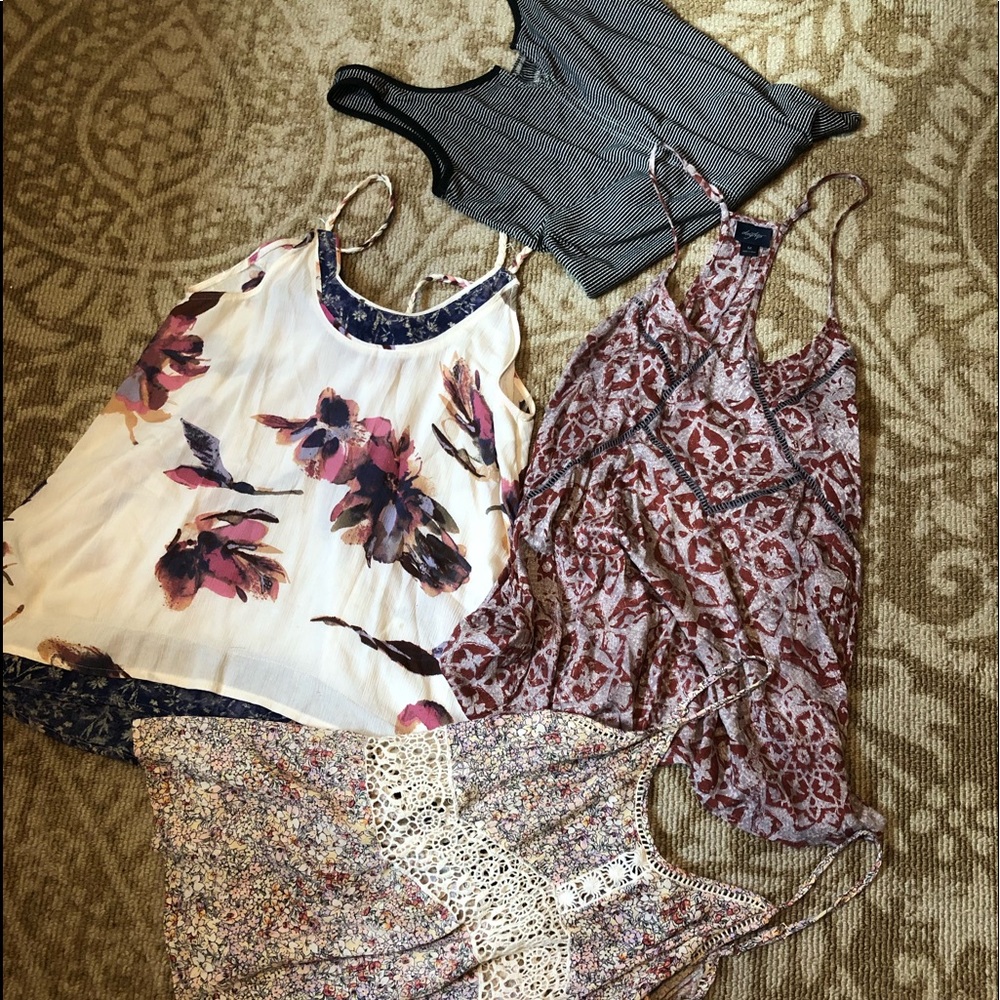 Like new tops Gimmick, Daytrip, black label bodysuit Xlg all fromBuckel size med